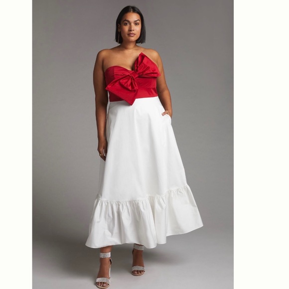 ANTHROPOLOGIE Hutch BOW-TIE Maxi DRESS - Picture 4 of 10